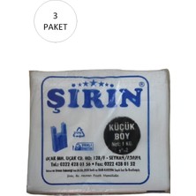 Beyaz Kalın Atlet Poşet Küçük Boy 25X45 cm 1 kg 3 Paket (Takriben 330 Adet) Nemere