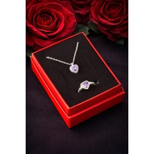 Pnr Kalp Zirkon Taşlı Set Koyle Nemere