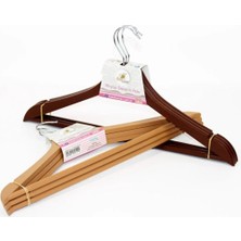 Ahşap Görünümlü Plastik Elbise Askısı 3 Lü ROYALEKS-AK439 Nemere