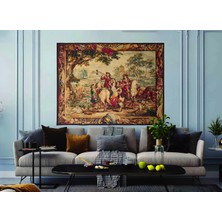 AGK Home Tapestry Goblen Rönesans Desenli Duvar Halısı 206x249 Cm