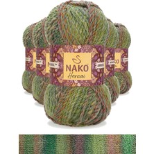 5 Adet Hercai Ebruli Hırka Kazak Atkı Bere El Örgü Ipi Yünü 28178 Nemere