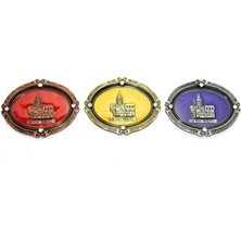 Istanbul Temalı Metal Magnet Galata Kulesi Kabartmalı Nemere