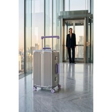 Zeplin Boxy Pc Policarbon Orta Boy Valiz Silver-Mor