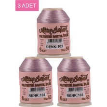 3 Adet Altınbaşak Oya ve Dantel Ipi 20 gr - Royaleks - No: 103 Nemere