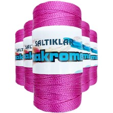 5 Adet Polyester Makrome Ipi 1538 Fuşya 100 gr Nemere