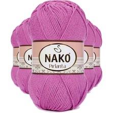 5 Adet Pırlanta Amigurumi El Örgü Ipi Yünü Gül 1249 Nemere