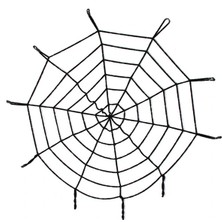 Halloween Cadılar Bayramı Örümcek Ağ Dekor Siyah Nemere