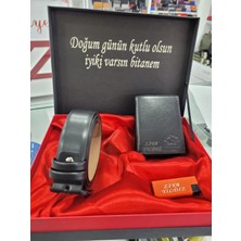 West Polo Westpolo Hakiki Deri Isme Özel Erkek Cüzdan & Kemer Seti