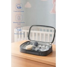 Babyjem Çantalı Bebek Bakım Bakım Seti 7 Parça Gri