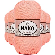 5 Adet Pırlanta Amigurumi El Örgü Ipi Yünü Somon 3148 Nemere