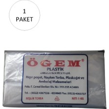 Bakkaliye Naylon Torba Beşlik 30X52 cm 1 kg 1 Paket (Takriben 105 Adet) Nemere