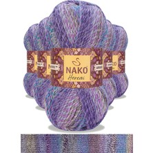 5 Adet Hercai Ebruli Hırka Kazak Atkı Bere El Örgü Ipi Yünü 28181 Nemere