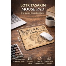İyi Fikirler Lotr Yüzüklerin Efendisi Orta Dünya Bilek Destekli Mouse Pad Ergonomik Kaymaz Taban Mousepad Fare Altlığı