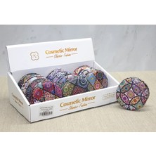 Taşlı Yuvarlak El Aynası Kalın ALK3751 Nemere