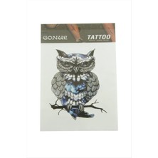 Baykuş Tattoo Dövme Sticker Nemere