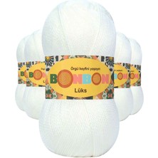 5 Adet Lüks Patik Ipi Yünü Beyaz 98200 Nemere