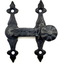 Antika Tarz Dekoratif Pirinç Kapı, Pencere Mandalı - 82X65 Mm, Oksit Nemere