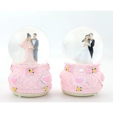 Işıklı Müzikli Kar Küresi 13 cm ALK1787 Nemere