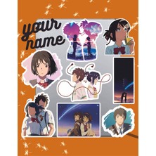 Hediyene Bak Your Name Sticker Seti | Laptop Ajanda Notebook Tablet Telefon Defter Etiket Bullet Journal