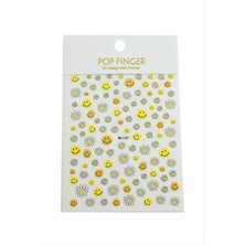 Papatya Emoji Tattoo Dövme Sticker Nemere