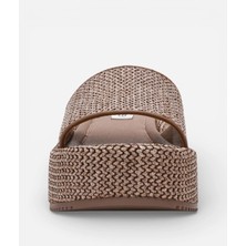 Steve Madden Decor Charcoal Kadın Siyah Terlik Decor Charcoal