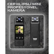 Wifi Destekli Mini Kamera – 180° Dönebilen Lens, 1080P Video, Tft Ekranlı Nemere