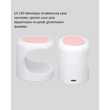 Taşınabilir Mini Oje Kurutma Makinesi 16W Uv LED Hızlı Etkili Kurutucu Nemere