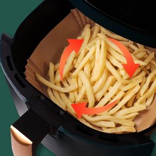 Büyük Boy Air Fryer Fritöz Pişirme Kağıdı 50 Adet Nemere