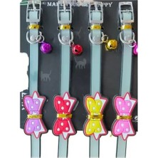 Kurdeleli ve Zilli Silikon Kedi Tasması Nemere