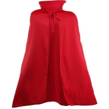 Kırmızı Renk Yakalı Pelerin 120 cm Nemere