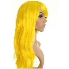 Uzun Peruk Saç -  Açık Sarı Nemere