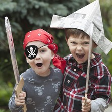 Vinleks Deri Korsan Göz Bandı Lastikli Nemere