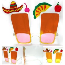 Sombrero Hawaii Fiesta Meyve Figürlü Yaza Merhaba Gözlük Nemere