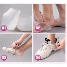 Boy Uzatıcı Gizli Topuk Silikon Tabanlık  (1 Çift ) Nemere