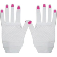 Kısa Beyaz File Eldiven Nemere