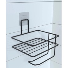Pratik Yapışkanlı Metal Tuvalet Kağıdı Tutucu  Nemere