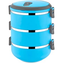 Nemere Mavi 3lü Sefer Tası Saklama Kabı 1.8lt (4887)