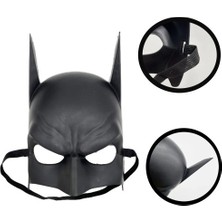 Siyah Çocuk Batman Maskesi Lastikli Nemere