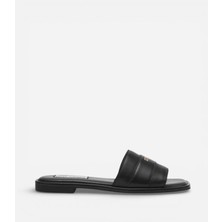 Steve Madden Ashten Black Leat Kadın Siyah Terlik Ashten