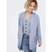 Only 15328158 Kadin Blazer Ceket - Mavi