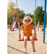 Optic Plus Çocuk Güneş Gözlüğü Tavşan Kulağı Detaylı Model 5232 Turuncu