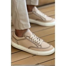 Aesco MN2505 - Keten Erkek Ayakkabı Bej/bej