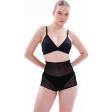 Civetta Siyahmı EMAY2706 Lazer Tül Toparlayıcı Slip Hayalet Külot Korse