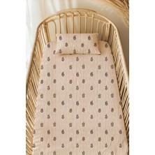 Tba Collection Anne Yanı Beşik Lastikli Çarşaf Seti - 55x95 cm - Botanic Lines