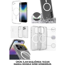 Adasena Samsung Galaxy S25 Edge Kılıf Kablosuz Magsafe Şarj Özellikli Şeffaf Baskılı Desenli Kılıf - Collage