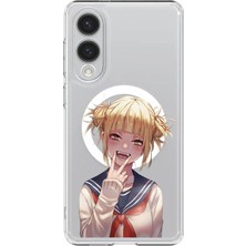 Adasena Samsung Galaxy S25 Edge Kılıf Kablosuz Magsafe Şarj Özellikli Şeffaf Baskılı Desenli Kılıf - Anime Toga