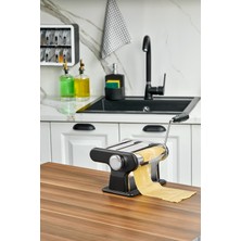 Cooker 3 Fonksiyonlu Hamur Erişte Makarna Kesme Makinesi Siyah CKR3848