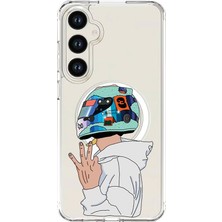 Adasena Samsung Galaxy A36 4g Uyumlu Magsafe Şarj Özellikli Şeffaf Baskılı Desenli Kılıf - Coolboy