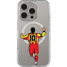 Adasena iPhone 14 Pro Tasarımlı Magsafe Şarj Özellikli Şeffaf Baskılı Desenli Kılıf - Hagi