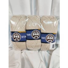 Ören Bayan Star Bej El Örgü Ipi (3 Adet) - Renk: 078